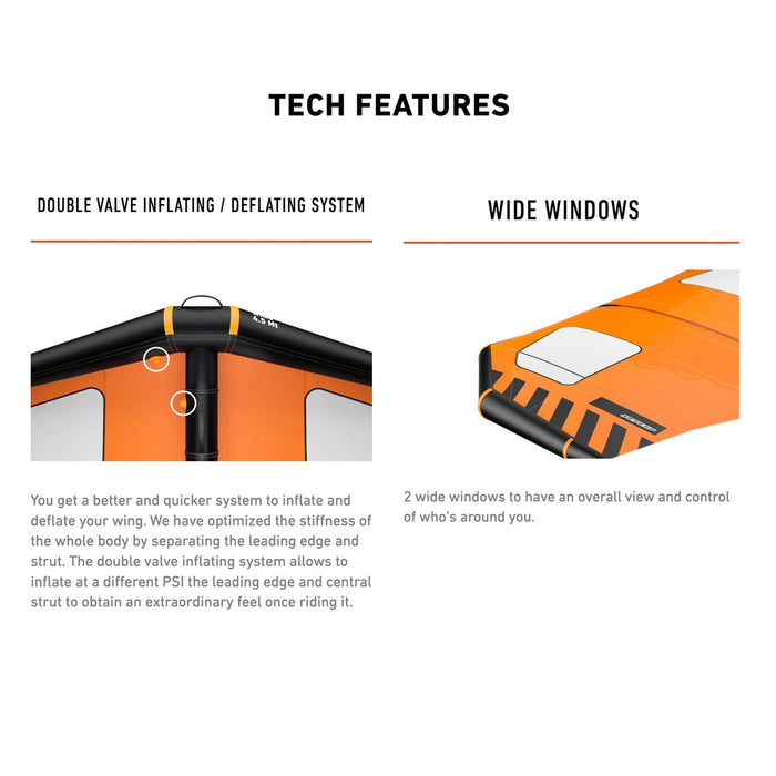 Wing Foil Wing Evo Orange Y26 Größe 5.0 RRD 26EW50