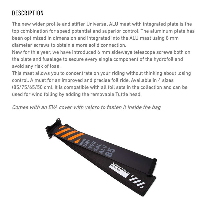 Hydrofoil Mast Universalmast Alu 65cm RRD 26UAM65