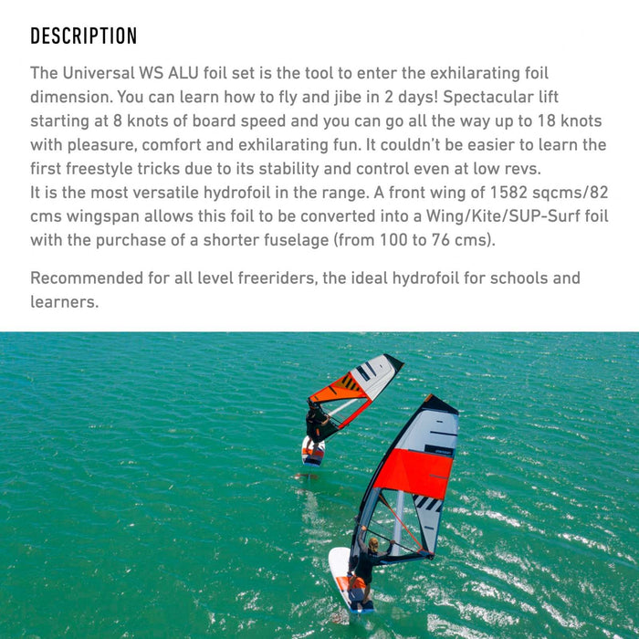 Hydrofoil Set Universalmast Ws Alu 1600 Y26 RRD 26UWFS1600S