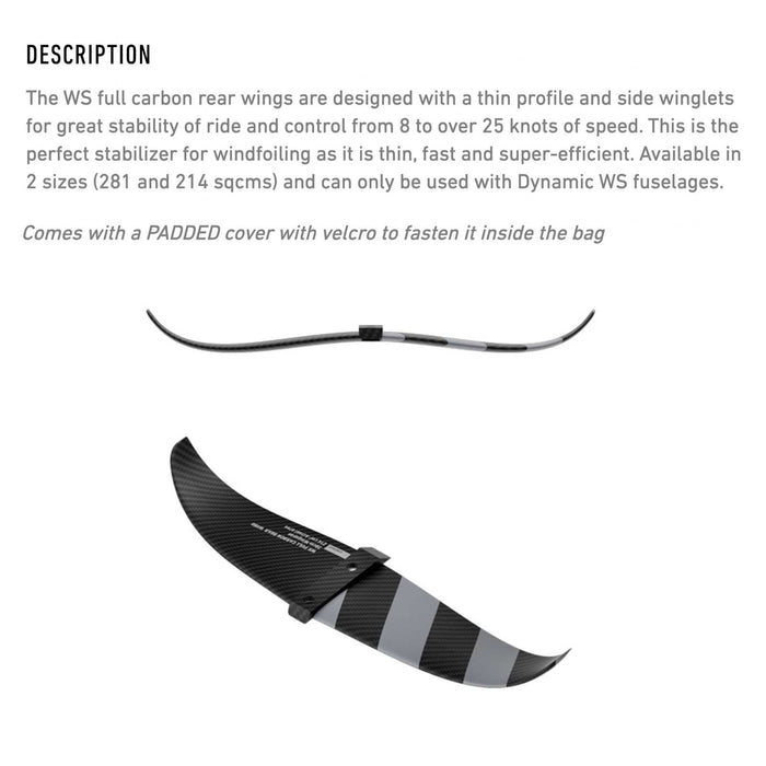 Hydrofoil Hinterflügel WS Vollcarbon 50cm RRD 26WSFCRW50281
