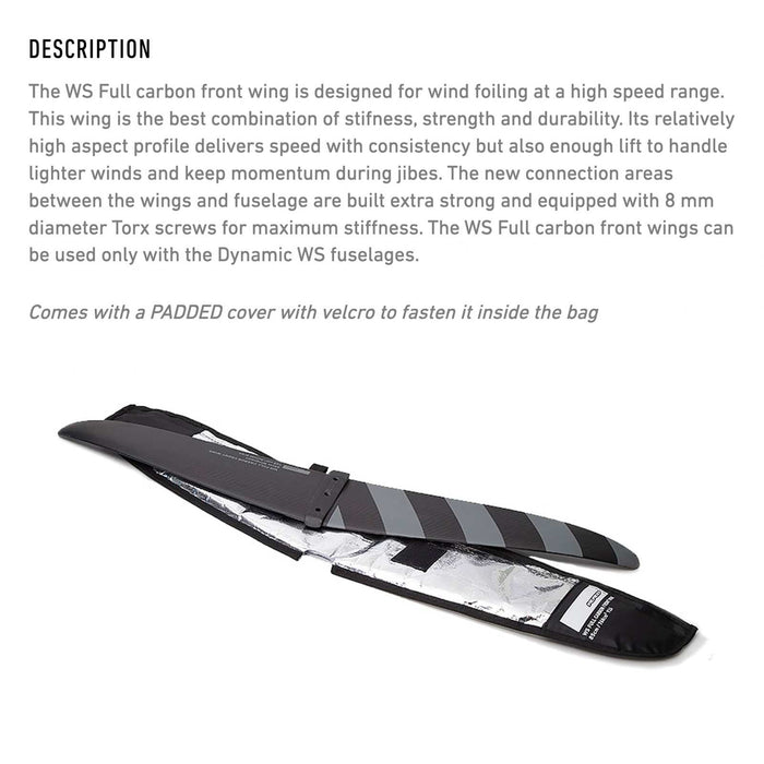 Hydrofoil Front Wing WS Voll Carbon 100cm RRD 26WSFW100