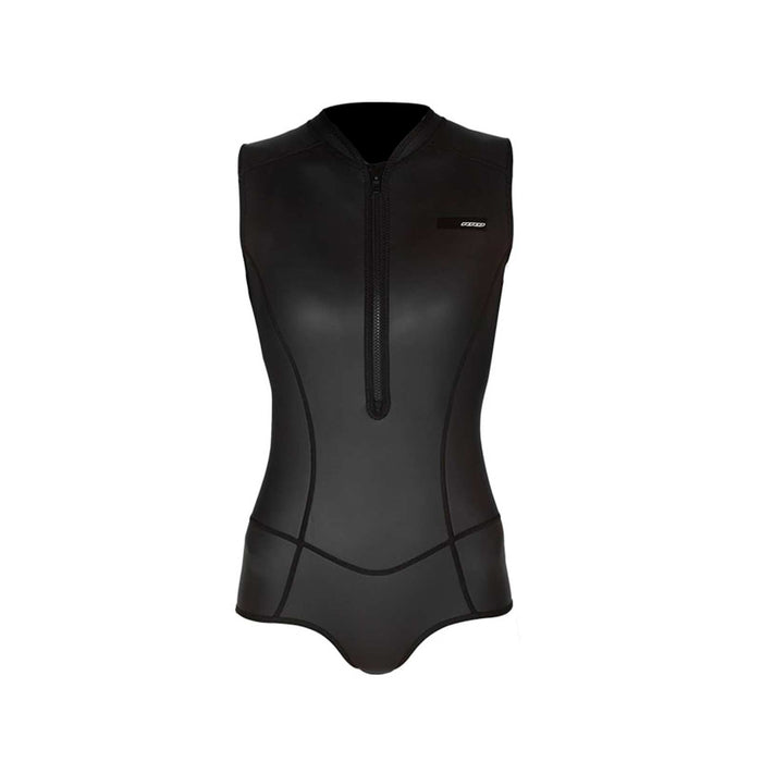 Kurze Neoprenanzug Seventysix Body Vest Damen Frontreißverschluss 2-1 Schwarz Größe 12-XL RRD 2776BV21F_12