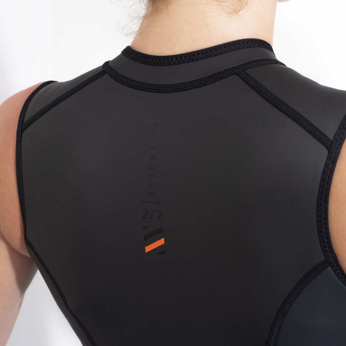 Kurze Neoprenanzug Seventysix Body Vest Damen Frontreißverschluss 2-1 Schwarz Größe 6-S RRD 2776BV21F_6