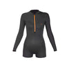 Kurze Neoprenanzug Seventysix Shortleg Damen Frontreißverschluss 2-2 Grau Größe 14-XXL RRD 2776FZ22SF_14