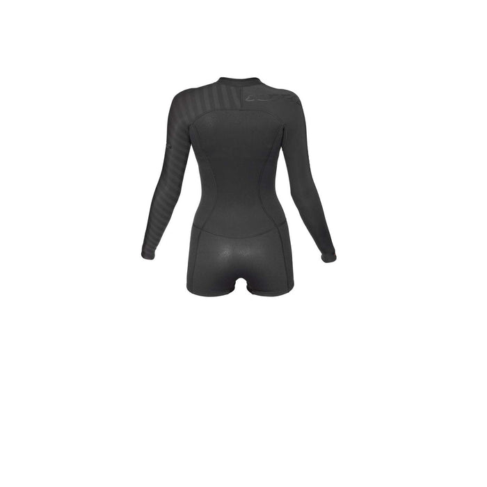 Kurze Neoprenanzug Seventysix Shortleg Damen Frontreißverschluss 2-2 Grau Größe 14-XXL RRD 2776FZ22SF_14
