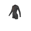 Kurze Neoprenanzug Seventysix Shortleg Damen Frontreißverschluss 2-2 Grau Größe 16-XXXL RRD 2776FZ22SF_16