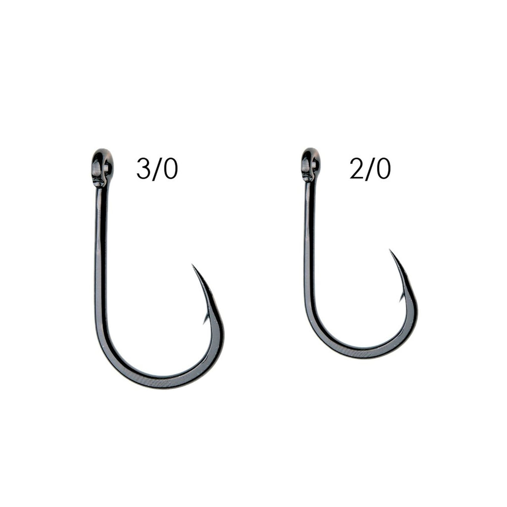 Assist Angel Haken 4908 Kohlenstoffstahl Schwarz-Nickel №2-0 5 Stück Expert Predator 27820