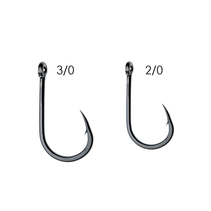 Assist Angel Haken 4908 Kohlenstoffstahl Schwarz-Nickel №2-0 5 Stück Expert Predator 27820