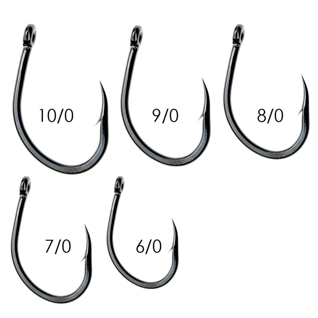 Angel Haken Albacore 230 Kohlenstoffstahl Schwarz-Nickel №9-0 5 Stück Expert Predator 27824