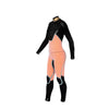 Kurzen Neoprenanzug Amazone Overknee Frau Brust Zip 3-2 Grau Größe 10-L RRD 27AMCZ320_10