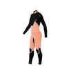 Kurzen Neoprenanzug Amazone Overknee Frau Brust Zip 3-2 Grau Größe 12-XL RRD 27AMCZ320_12