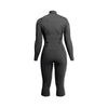 Kurzen Neoprenanzug Amazone Overknee Frau Brust Zip 3-2 Grau Größe 14-XXL RRD 27AMCZ320_14