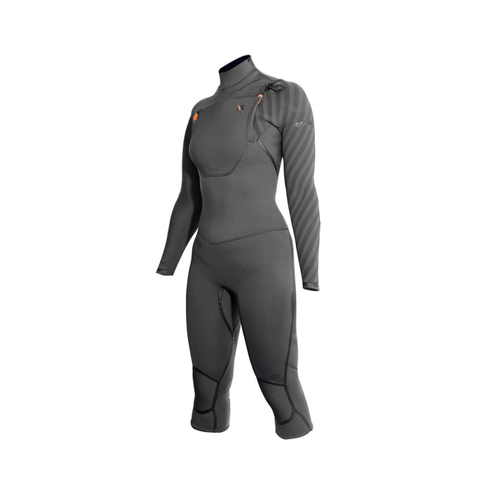 Kurzen Neoprenanzug Amazone Overknee Frau Brust Zip 3-2 Grau Größe 8-M RRD 27AMCZ320_8