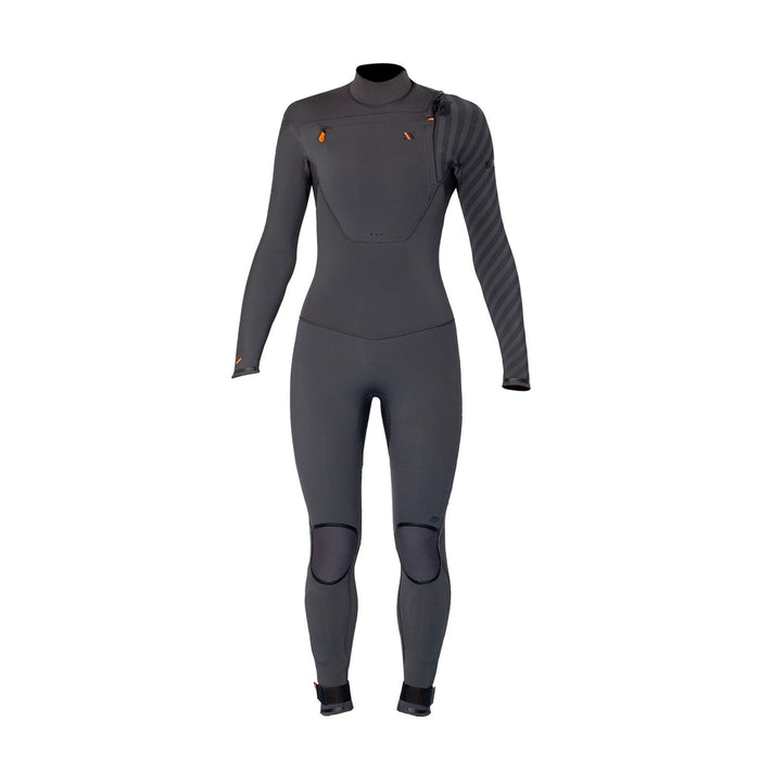 Vollanzug Amazone Frau Brust Zip 4-3 Grau Größe 8-M RRD 27AMCZ43_8