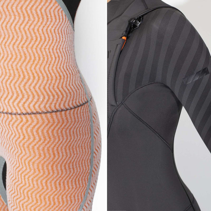 Vollanzug Amazone Frau Brust Zip 5-3 Grau Größe 14-XXL RRD 27AMCZ53_14