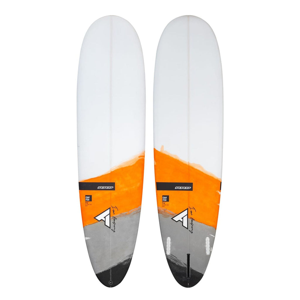 Surfboard Crayfish Grau-Orange 7'4''x22 3-4''x2 3-4'' 55l RRD 27CRA74