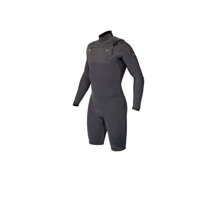 Kurze Neoprenanzug Celsius Shorty Mann Brustreißverschluss Langarm 3-2 Grau Größe XL RRD 27CSCZ32SLS_XL