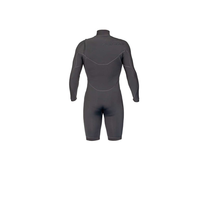 Kurze Neoprenanzug Celsius Shorty Mann Brustreißverschluss Langarm 3-2 Grau Größe XL RRD 27CSCZ32SLS_XL