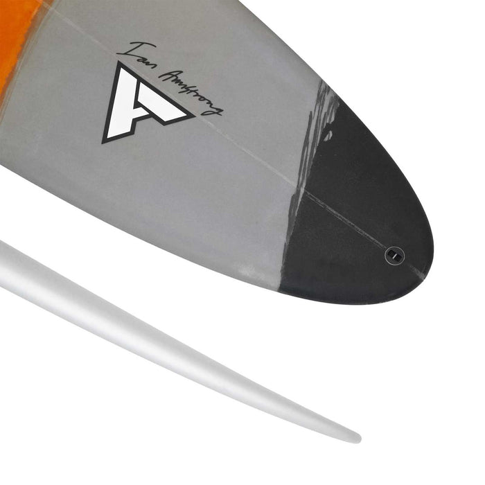 Surfboard Happy Hippo Grau-Orange 9'4''x23 1-8''x3'' 80l RRD 27HPHA94