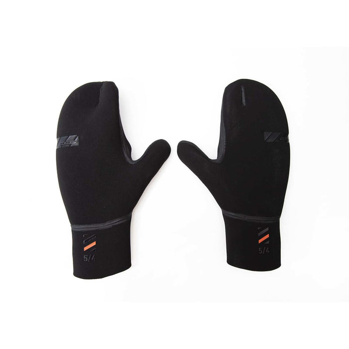 Neoprenhandschuhe Mitten Offene Handfläche 2-2 Schwarz-Orange M RRD27MOPM