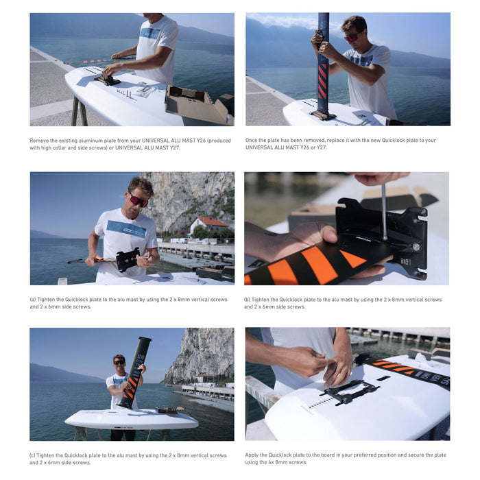 Hydrofoil Quick Lock Alu Platte RRD 27QLAP1