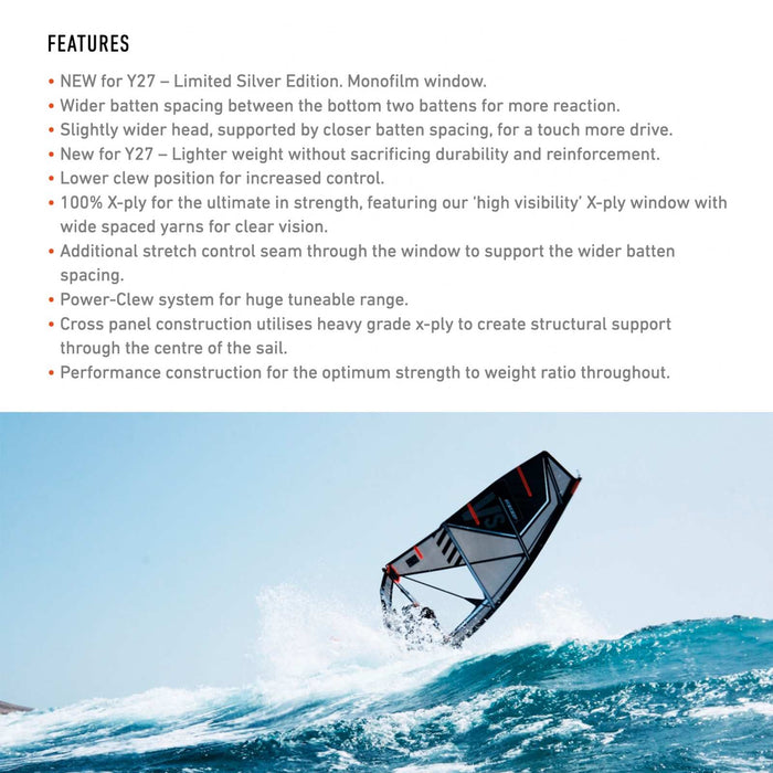 Windsurfsegel Vogue HD Y27 Größe 3.7 RRD 27V_44_3_7