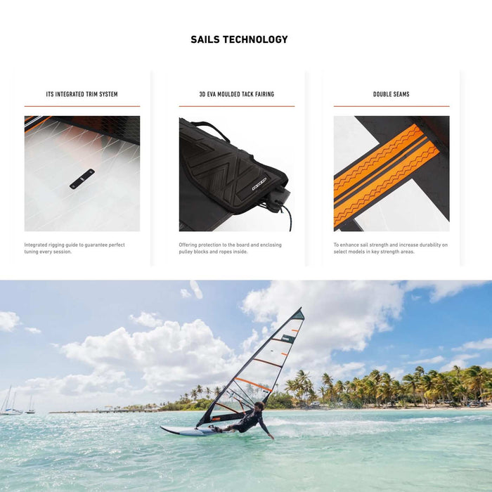 Windsurfsegel X-Tra Komplettset Größe 7.5 RRD 27XSR_H3_7_5