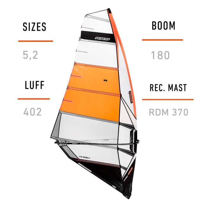 Windsurfsegel X-Wing Y27 Größe 5.2 RRD 27XWG_H3_5_2