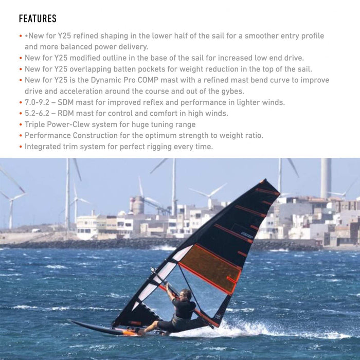 Windsurfsegel X-Wing Y27 Größe 7.8 RRD 27XWG_H3_7_8