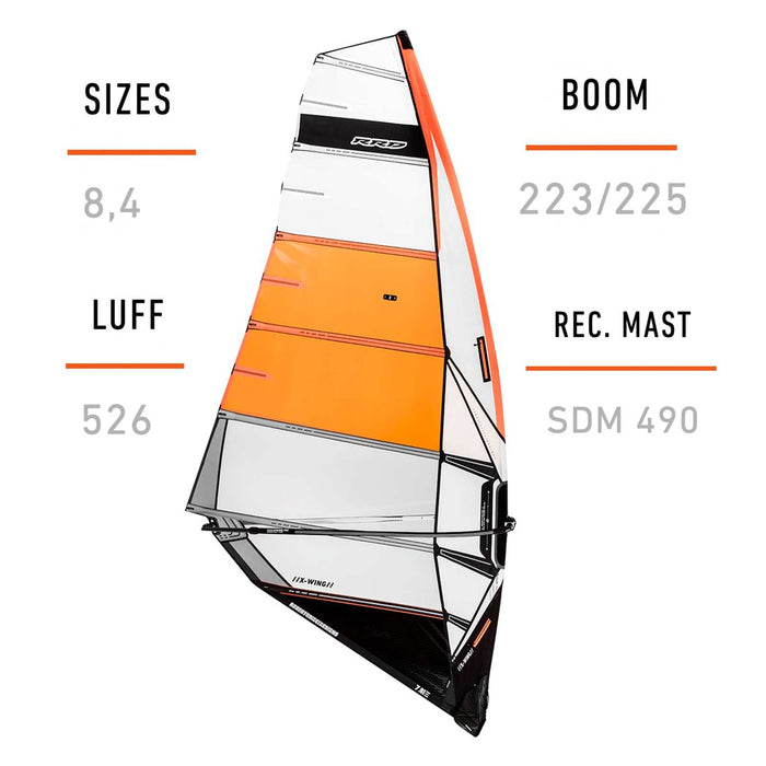 Windsurfsegel X-Wing Y27 Größe 8.4 RRD 27XWG_H3_8_4