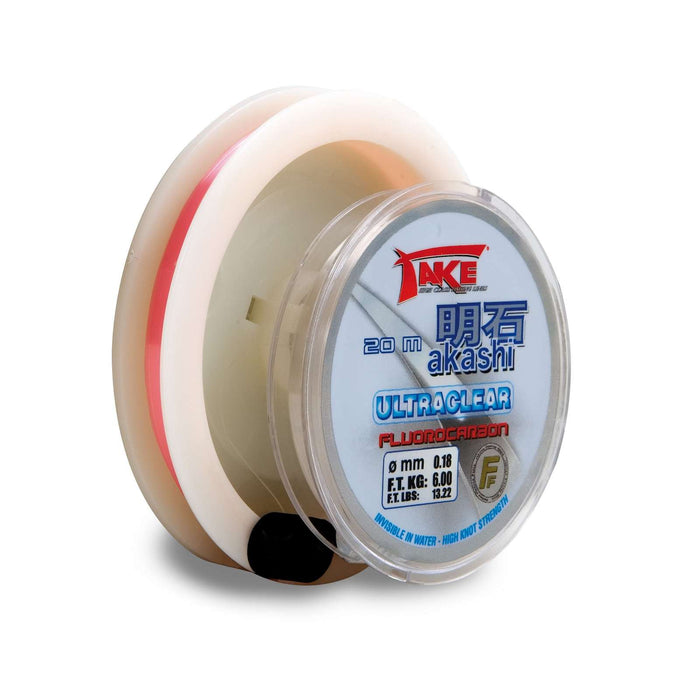 Angelschnur Take Akashi Fluorocarbon Doppelspule Pink 50m+20m 0,14 Fishing Ferrari 3042414