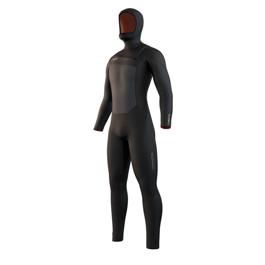 Vollanzug mit Kapuze Voltt Herren 6-4-3mm Frontreißverschluss Schwarz XXL Mystic 35000_220000_900_XXL