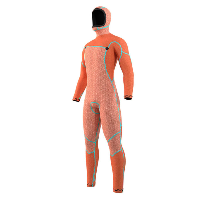 Vollanzug mit Kapuze Voltt Herren 6-4-3mm Frontreißverschluss Schwarz XXL Mystic 35000_220000_900_XXL