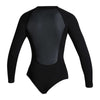 Shorty Neoprenanzug Sway Frau Langarm 2-2mm Front-Reißverschluss Schwarz M Mystic 35000_220091_900_M