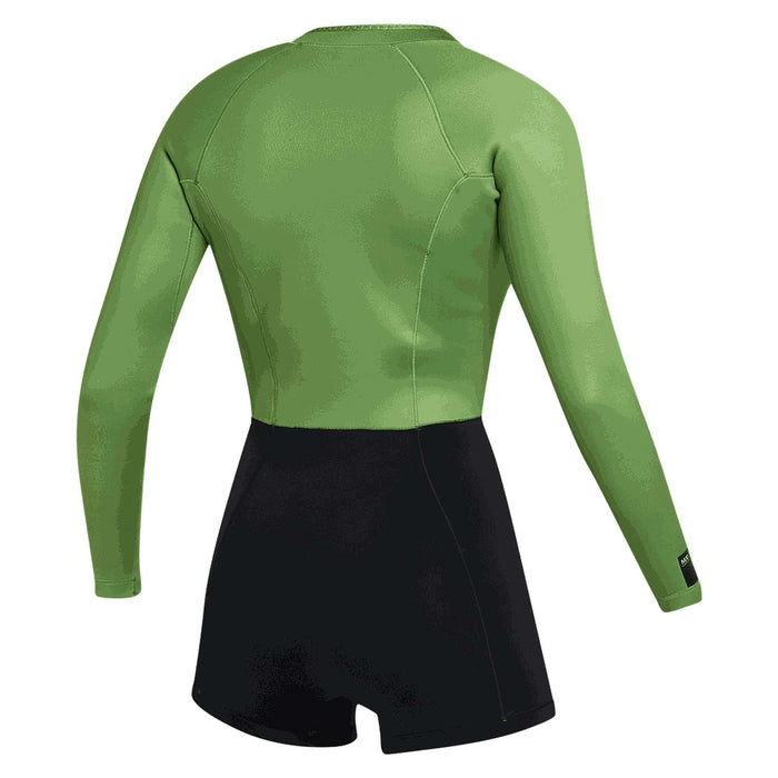 Shorty Neoprenanzug Lunar Damen Langarm 2-2mm Front-Zip Soft-Grün S Mystic 35000_240112_618_S