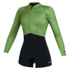 Shorty Neoprenanzug Lunar Damen Langarm 2-2mm Front-Zip Soft-Grün XS Mystic 35000_240112_618_XS