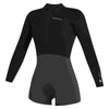 Shorty Neoprenanzug Lunar Damen Langarm 2-2mm Front-Zip Schwarz L Mystic 35000_240112_900_L