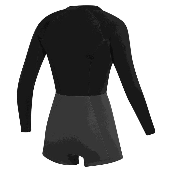 Shorty Neoprenanzug Lunar Damen Langarm 2-2mm Front-Zip Schwarz XS Mystic 35000_240112_900_XS