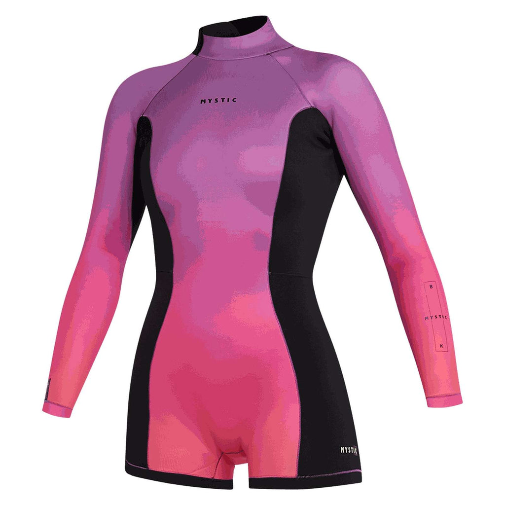 Kurzer Wetsuit Lunar BK Damen Langarm 2-2mm Rückenzipper Koralle M Mystic 35000_240113_370_M