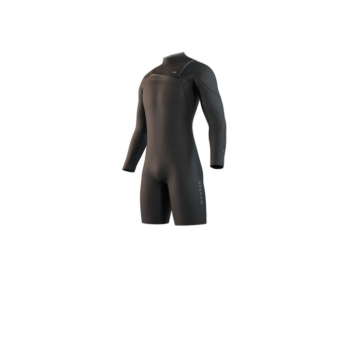 Kurze Neoprenanzug Motion Herren Langarm 3-2mm Front-Zip Schwarz XS Mystic 35000_250013_900_XS