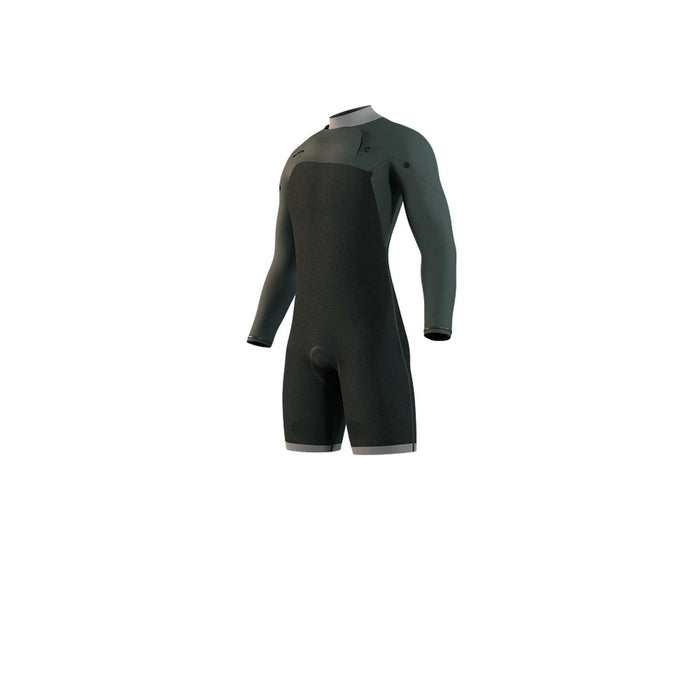 Kurze Neoprenanzug Motion Herren Langarm 3-2mm Front-Zip Schwarz XXL Mystic 35000_250013_900_XXL