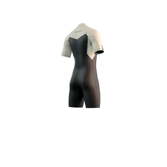 Kurze Neoprenanzug Motion Herren 3-2mm Front-Zip Schwarz-Sand M Mystic 35000_250014_902_M