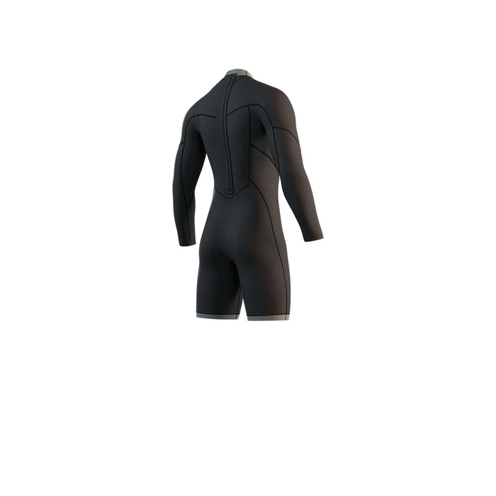 Kurzanzug Marke Mann Langarm 3-2mm Rückenreißverschluss Flachnaht Schwarz M Mystic 35000_250034_900_M