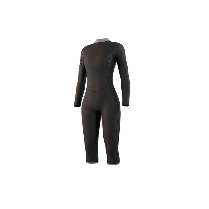 Kurzanzug Marke Frau Langarm 3-2mm Rücken-Reißverschluss Flachnaht Schwarz XS Mystic 35000_250061_900_XS
