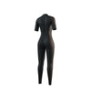 Vollanzug Marke Frau Kurzarm 3-2mm Rücken-Reißverschluss Flachnaht Schwarz XS Mystic 35000_250062_900_XS