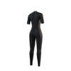 Vollanzug Marke Frau Kurzarm 3-2mm Rücken-Reißverschluss Flachnaht Schwarz XS Mystic 35000_250062_900_XS