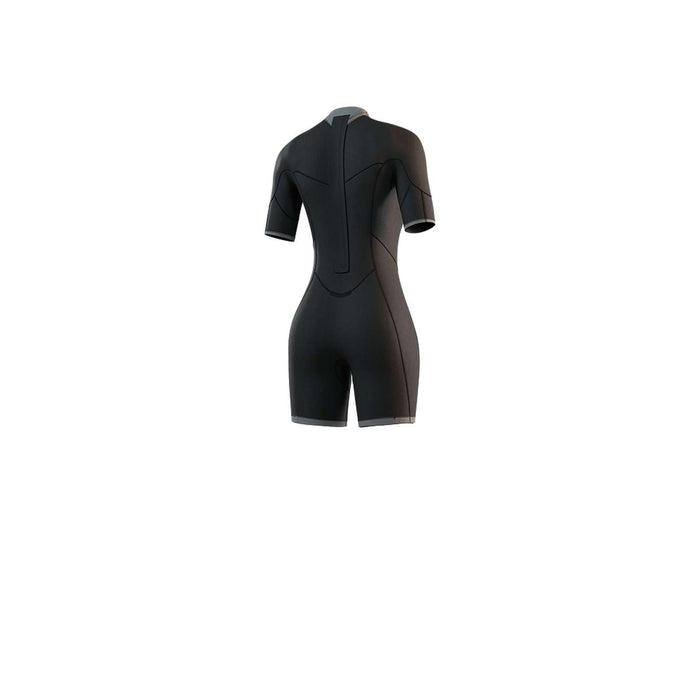 Kurzanzug Marke Frau 3-2mm Rücken-Reißverschluss Flachnaht Dunkel-Lila XL Mystic 35000_250064_512_XL