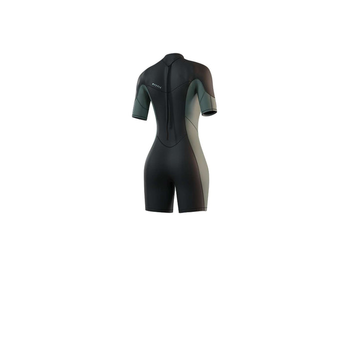 Kurzanzug Marke Frau 3-2mm Rücken-Reißverschluss Flachnaht Dunkel-Olive M Mystic 35000_250064_643_M
