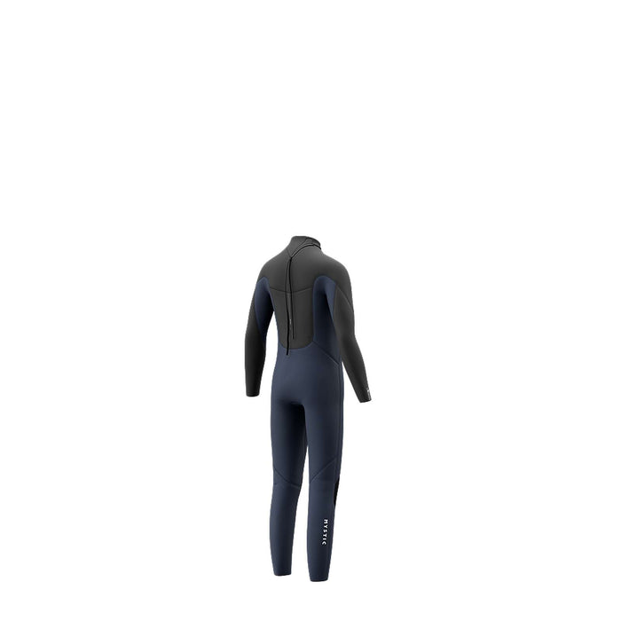 Vollständig Wetsuit Star Junior 5-4mm Rückenzipper Schwarz-Navy XL Mystic 35000_260040_989_XL
