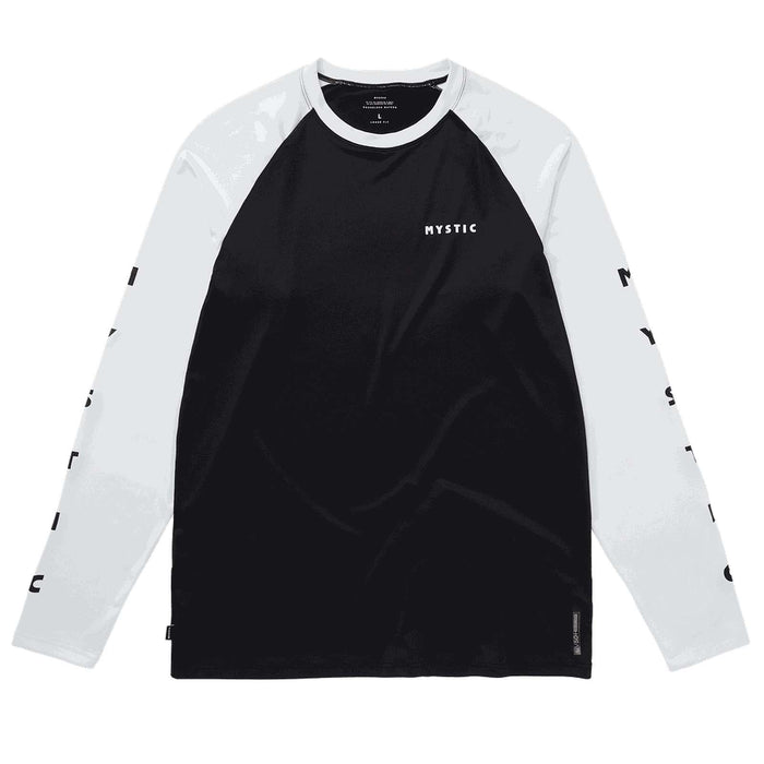 Quickdry Men's Long Sleeve Bolt Shirt, Black and White, XL, Mystic 35001_240157_950_XL